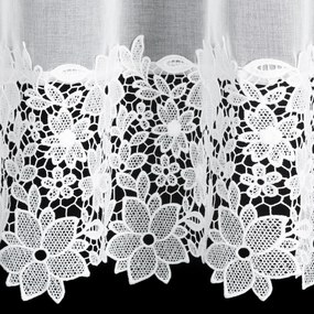 ZÁCLONA NA KRÚŽKOCH ARTEMIDA 350X145 CM BIELA