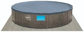 Marimex | Bazén Florida SWING 4,57x1,22 m s kartušovou filtráciou a príslušenstvom - motív HNEDÝ RATAN + okno | 10340305