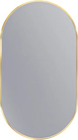 Erga Oval, oválne zrkadlo 50x90cm, zlatý rám, ERG-V01-OVAL-5090-GD