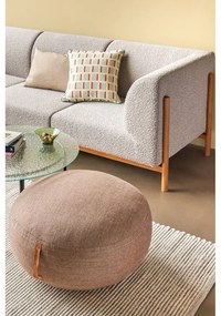 Svetlohnedý puf Hübsch Turenio, ø 70 cm