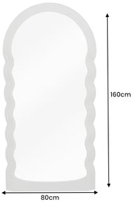 Nástenné zrkadlo Wave 160cm greige