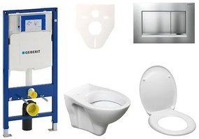 Cenovo zvýhodnený závesný WC set Geberit do ľahkých stien / predstenová montáž + WC S-Line S-line Pro 111.300.00.5ND7, 1 ks