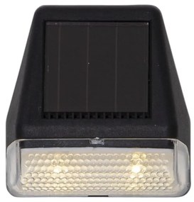 Súprava 3 nástenných solárnych LED svietidiel Star Trading Wally, výška 7,5 cm