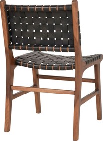 Záhradná stolička Pinmona 2 (prírodná + čierna). Akcia -10%. Vlastná spoľahlivá doprava až k Vám domov. 1146775