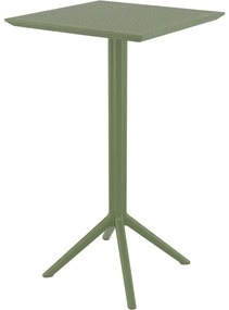 SKY FOLDING 60 sklopný barový stôl olive green