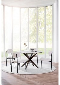 Okrúhly jedálenský stôl s doskou v dubovom dekore 120x120 cm Calverton - Rowico