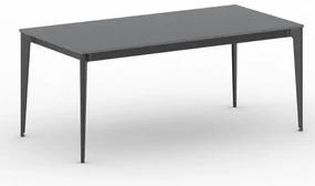 Rokovací kancelársky stôl PRIMO ACTION, 180x90 cm, čierna podnož, grafit