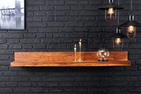 Dizajnová nástenná polica Elegant 140 cm Sheesham