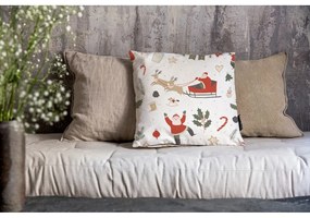 Obliečka na vankúš s vianočným motívom 45x45 cm Happy Santa – Butter Kings