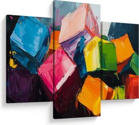 Obraz - Farebné kocky (90x60 cm)