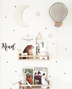 Vesmírna drevená nástenná dekorácia pre deti – Mesiac, raketa, Saturn + 10 hviezd