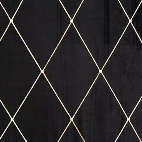 ZATEMŇOVACÍ ZÁVES NA KRÚŽKOCH PIERRE CARDIN MARGO 140X250 CM ČIERNA