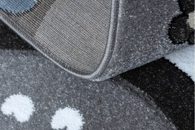 Dywany Łuszczów, Detský kusový koberec Petit Farm animals blue, 120x170, modrá, detská izba