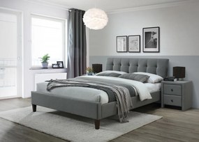Čalúnená posteľ Sara II 160x200 cm sivá