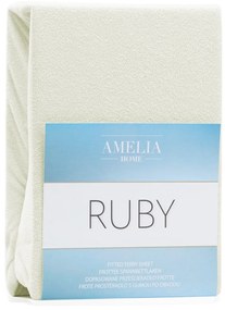 Froté plachta s gumou Amelia Home Ruby ecru