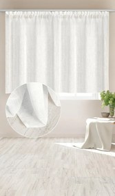 Záclona FROST s riasiacou páskou biela Rozmer: 140x270 cm