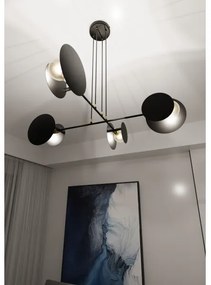 Luster na lanku IDEA 4xE27/15W/230V čierna