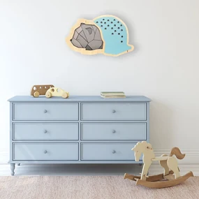 Detské nástenné LED svietidlo Bear, 1x LED w, 3000k, br/bl