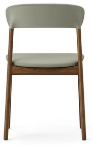 Stolička Herit Chair Spectrum Leather – pastelová zelená/dymový dub