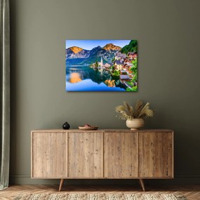Obraz - Alpská dedina (70x50 cm)