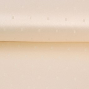 Goldea sviatočný oválny teflónový obrus - šampaň s lesklými obdĺžnikmi 120 x 160 cm