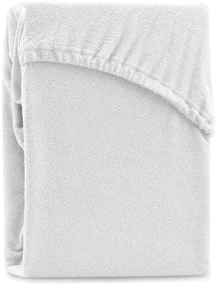 Biela napínacia froté plachta 220x200 cm Ruby – Restilo