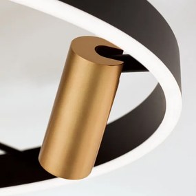 Orion DL 7-686/3-LED Stmievateľné strop. svietidlo BERLIN LED/50W/230V čierna/zlatá