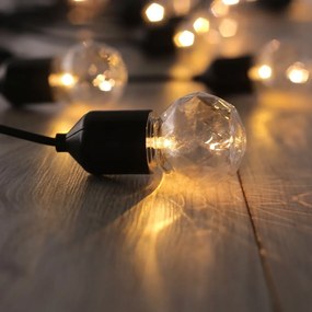 LED svetelná reťaz DecoKing Indrustrial Bulb, 10 svetielok, dĺžka 8 m