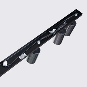 Sollux SL.1372 - Bodové svietidlo WINX 6xGU10/10W/230V čierna/chróm