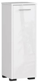 Kúpeľňová skrinka FIN S30 - biela/biela lesk