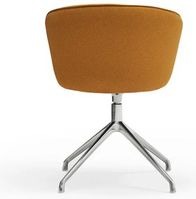 Čalúnené jedálenské kreslá v súprave 2 ks v horčicovej farbe Add – Teulat