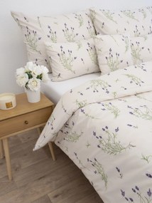 Francúzske bavlnené obliečky Renforcé - Levanduľa 02