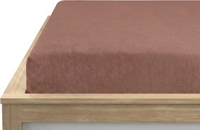 Froté plachta MOLTON tmavohnedé 90 x 200 cm