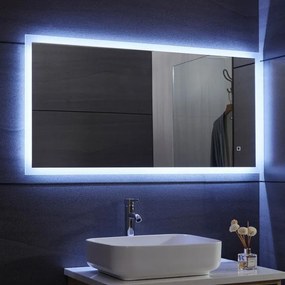 AQUAMARIN kúpeľňové zrkadlo s LED osvetlením 35W, 120x60cm