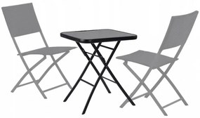 Čierny skladací záhradný stôl 60 cm