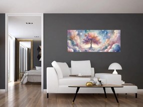 Obraz – Strom života v oblakoch (120x50 cm)