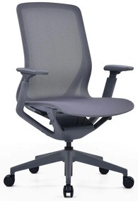 OFFICE MORE Kancelárska stolička C-BON DARK GREY antracit