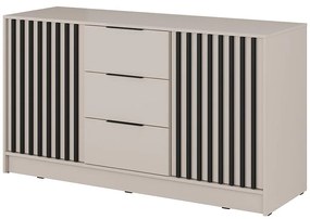 Komoda Nelly 3D Kašmír/čierny pop