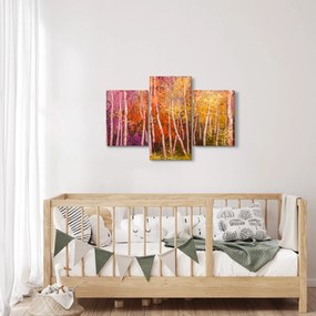 Obraz farebného lesa (90x60 cm)