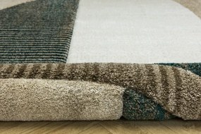 Koberec Kandy N372A béžový / fľaškovo zelený