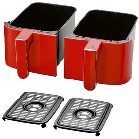 Silvercrest®  Teplovzdušná fritéza Retro 1973 Shlfd 2600 B1, červená (červená 1973)  (100393130)