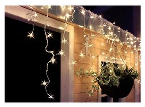 Solight LED vianočné záves, cencúle, 120 LED, 3m x 0,7m, prívod 6m, vonkajšie, teplé biele svetlo, pamäť,časovač, 1V40-WW