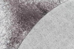 Protišmykový koberec NOVO sivý / hnedý kruh