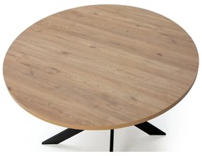 Okrúhly jedálenský stôl s doskou v dubovom dekore 120x120 cm Ther – Marckeric