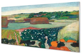 Sklenený obklad do kuchyne Art maľované pohľad vidieka 125x50 cm
