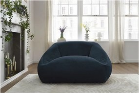 Tmavomodrý sedací vak z umelej kožušiny Lilibet – Bobochic Paris