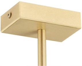 Argon 2549 - Luster na tyči FREEMONT 6xE27/15W/230V zlatá/biela/čierna