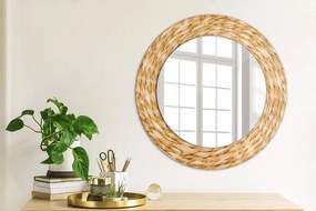 Okrúhle ozdobné zrkadlo Trstina fi 50 cm