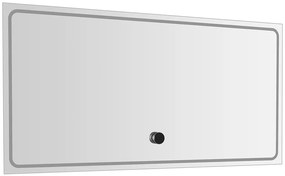 Sapho Sapho, GEMINI zrkadlo s LED osvetlením 120x60cm, chytré funkcie, GM120K