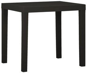 vidaXL Záhradný stôl antracitový 79x65x72 cm plast